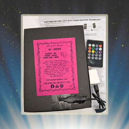 JUSTICE Tarot LIBRA astrology sign 3D Shadow Box