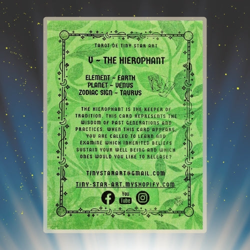 HIEROPHANT Tarot TAURUS astrology sign 3D Shadow Box